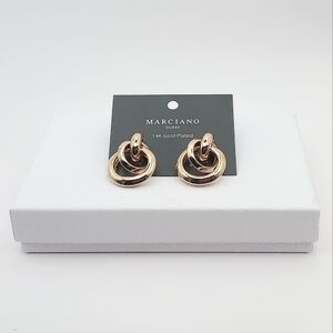 NWT  GUESS BY MARCIANO  14K GOLD PLATED EARRINGS